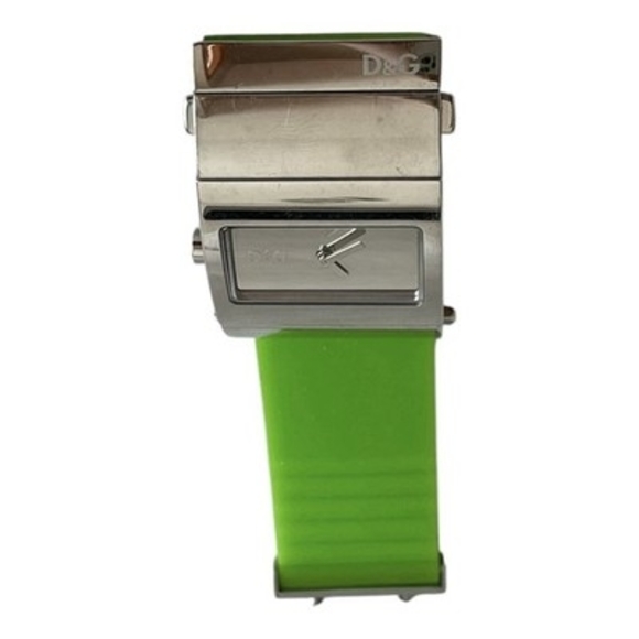Dolce & Gabbana D&G Stainless Steel Watch Blue Leather Green Rubber Straps 3ATM main image 13